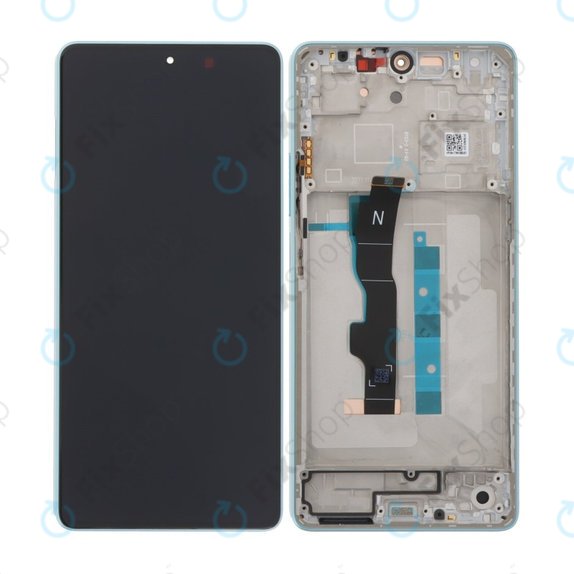 Schermo per Xiaomi Redmi Note 13 5G 2312DRAABC, Ocean Teal, Vetro touch con cornice