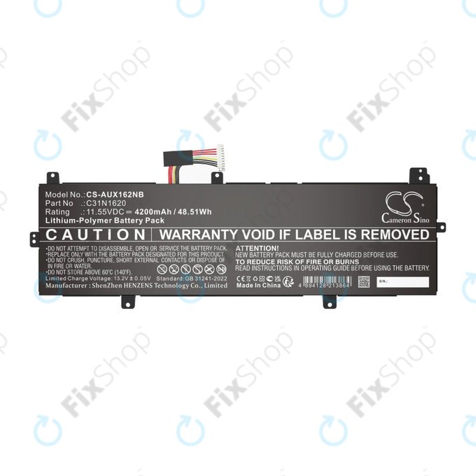 Batteria per Asus BX430, Expertbook B5440FA, P5240UA-1A, C31N1620, Li-Pol, 4200mAh, 11.55V, HQ