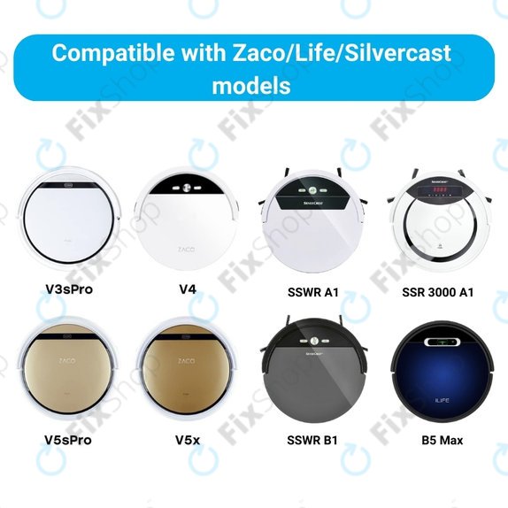 Batteria per Zaco V3, V40, V5s Pro, V5x, Silvercrest SSWR A1, SSWR B1, SSR 3000 A1, 18650B4-4S1P-AGX-2, Li-Ion, 2600mAh, 14.4V, HQ