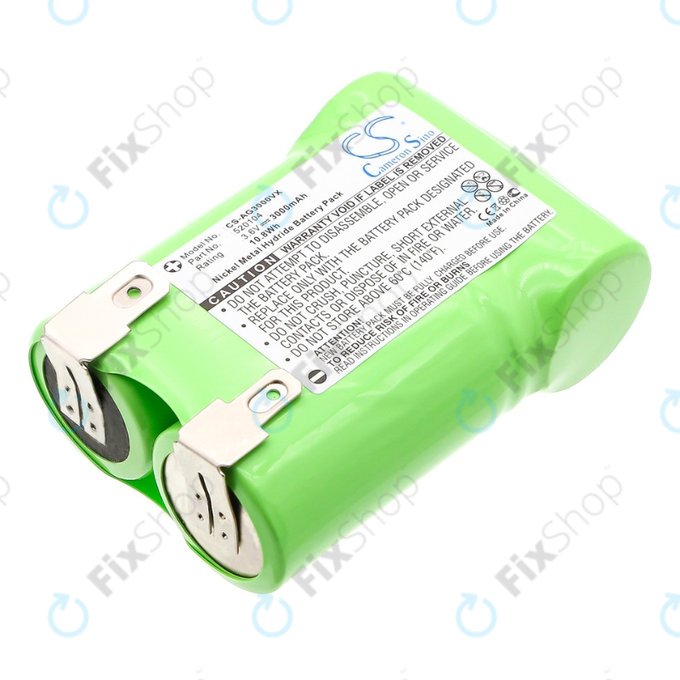Batteria per AEG Electrolux Junior 3000, 520104, Ni-MH, 3000mAh, 3.6V, HQ
