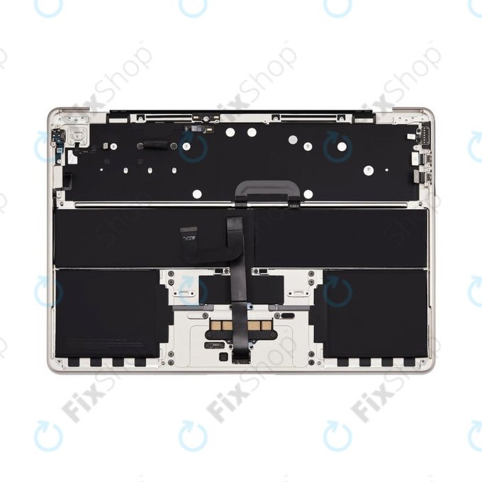 Top case con tastiera US e batteria per MacBook Air 13", A3113 (2024), Starlight, 661-40229, Genuine Apple
