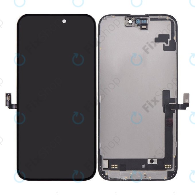 Schermo Hard OLED per iPhone 16 Plus, Vetro touch con cornice, FixPremium