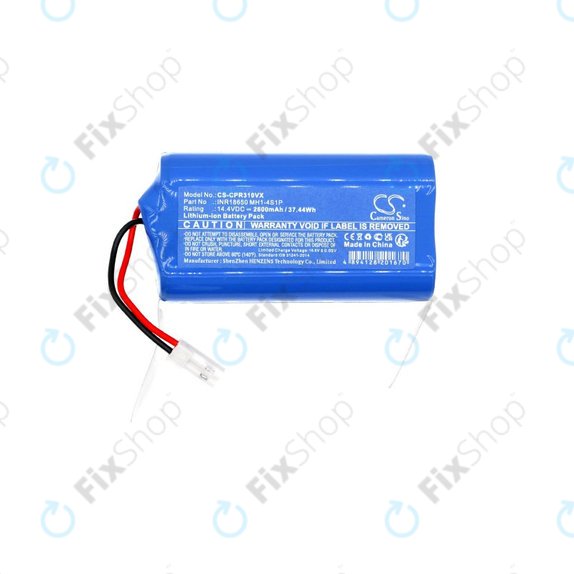 Batteria per Concept VR3110, VR3115 VR3000 INR18650 MH1-4S1P, Li-Ion, 2600mAh, 14.4V, HQ