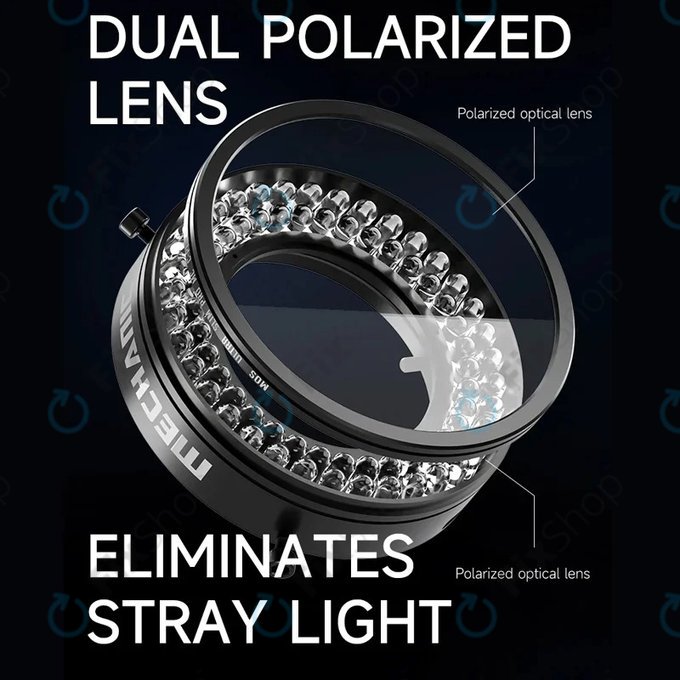 Luce anulare LED polarizzata per microscopio, Mechanic LS720 Plus