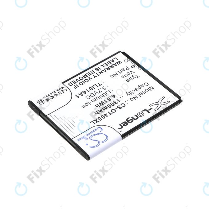 Batteria per Alcatel OneTouch Evolve, TLi014A1, Li-Ion, 3.7V, 1300mAh, HQ