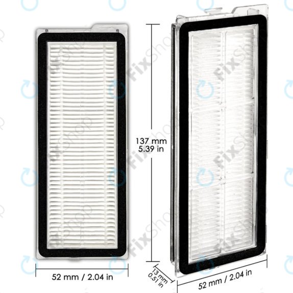 Filtro polvere, 2 pz. per Xiaomi Roborock QV 35A, QV 35S