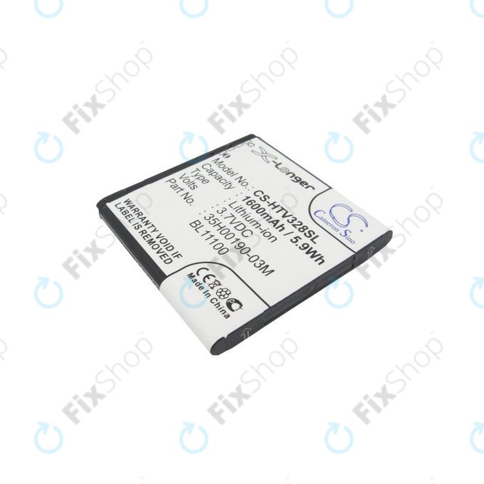 Batteria per HTC Desire X, Desire V, 35H00190-03M, Li-Ion, 3.7V, 1600mAh, HQ