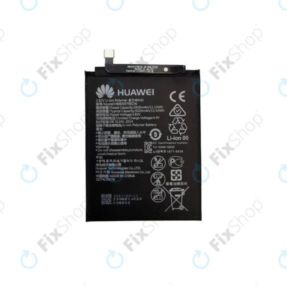 Batteria per Huawei Nova CAN-L11, Y5 (2017), P9 Lite Mini, Y5 (2019), Y6 (2017) MYA-L03, Y6 (2019), HB405979ECW, 24022116, 24022610, 24022965, 24022837, 3020mAh, Genuine Service Pack