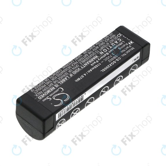 Batteria per Shure GLXD1, 2, MXW2, SB902, Li-Ion, 1100mAh, 3.7V, HQ