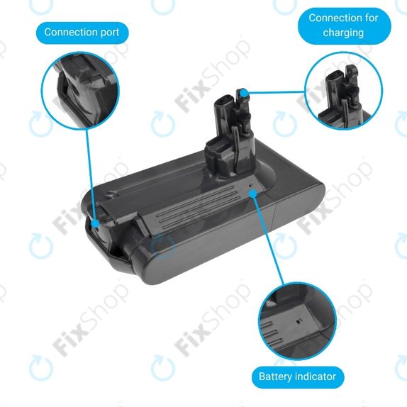 Batteria per Dyson V11, 299820, SV14, 970145-02, Li-Ion, 4000mAh, 25.2V