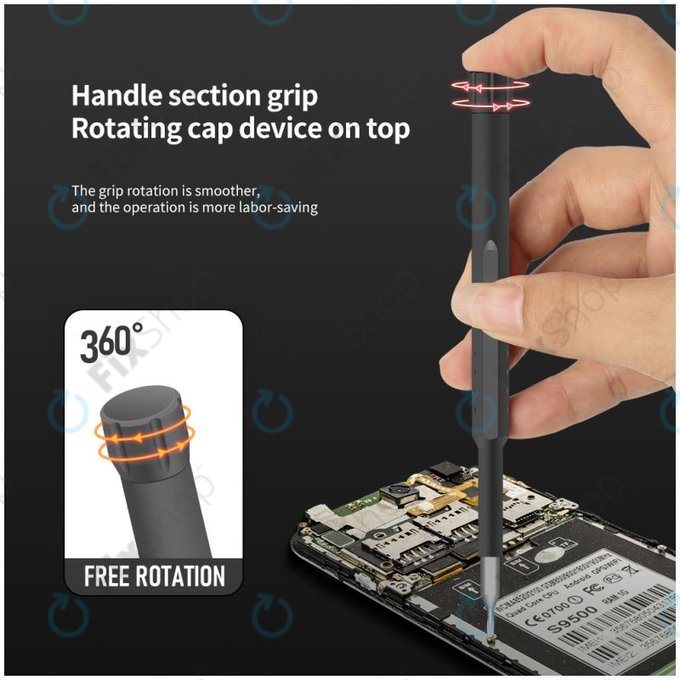 Set cacciaviti di precisione per riparazione telefoni e PC 44 in 1, Kingsdun