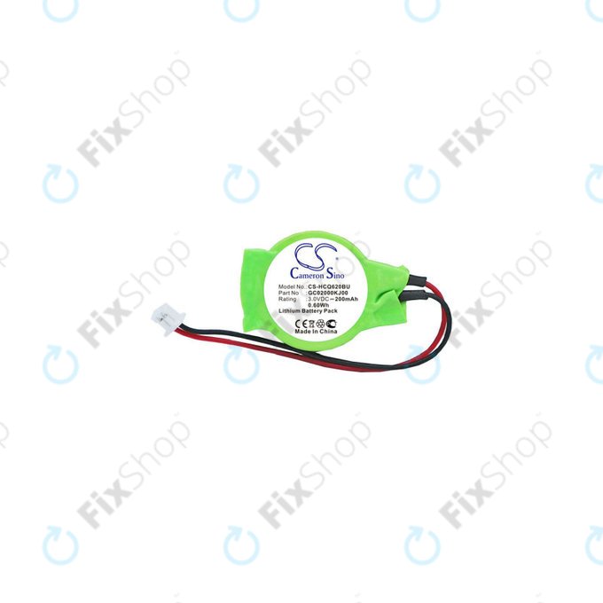 Batteria per CMOS per Advent, Asus, HP, MSI, Lithium, GC02000KJ00, 200mAh, 3V, HQ