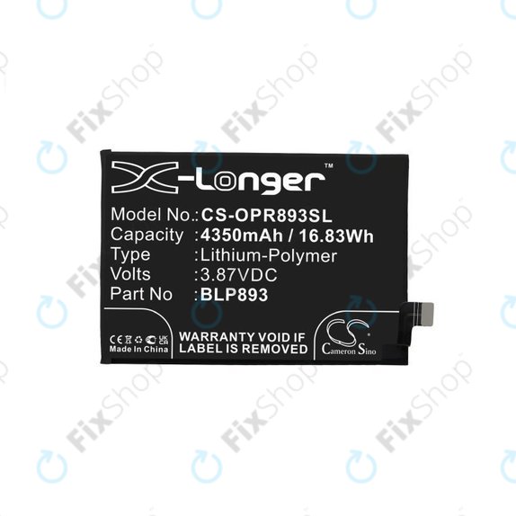 Batteria per Realme GT 2 Pro 5G, GT Neo 2 5G, BLP887, 2150mAh, HQ