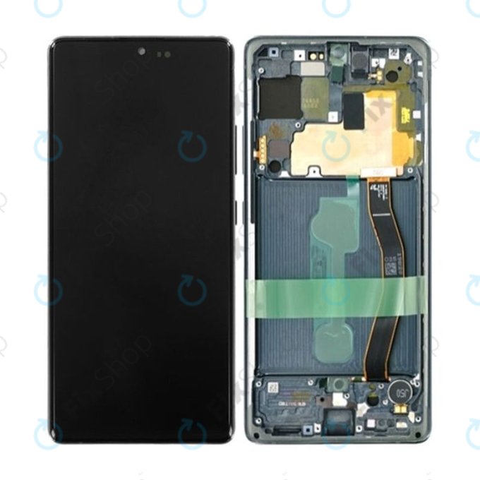 Schermo OLED per Samsung S10 Lite G770F, Prism Black, Vetro touch con cornice