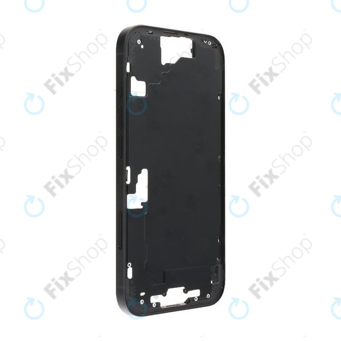 Telaio centrale con pulsanti di accensione e volume per iPhone 16, Black