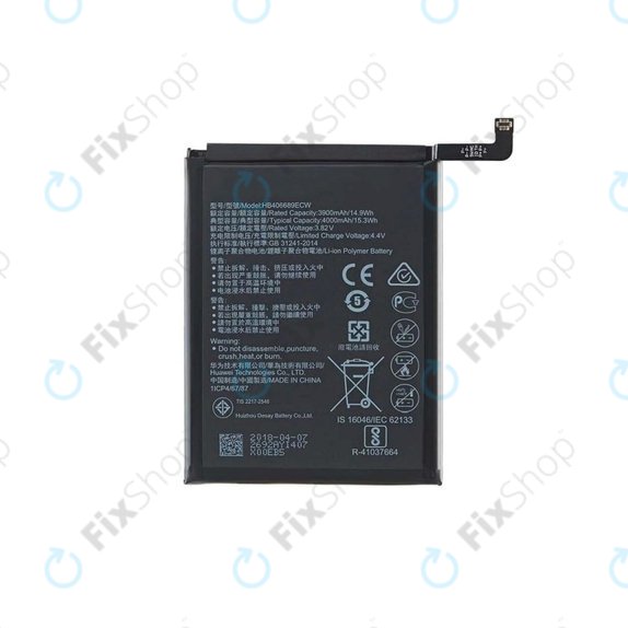 Batteria per Huawei Y9 (2018), Y7 (2019), HB406689ECW, 4000mAh