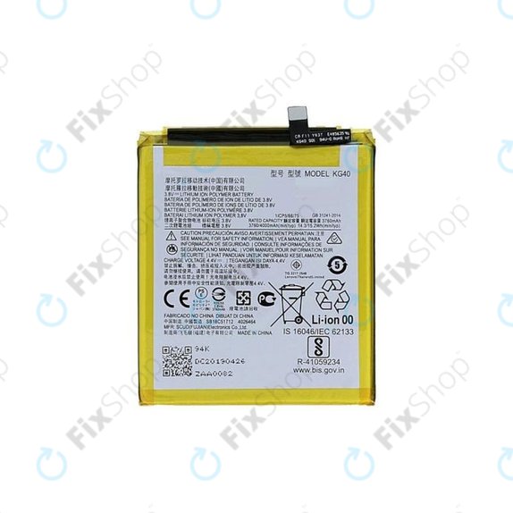 Batteria per Motorola Moto E7, G8, G8 Play, One Macro, KG40, 4000mAh