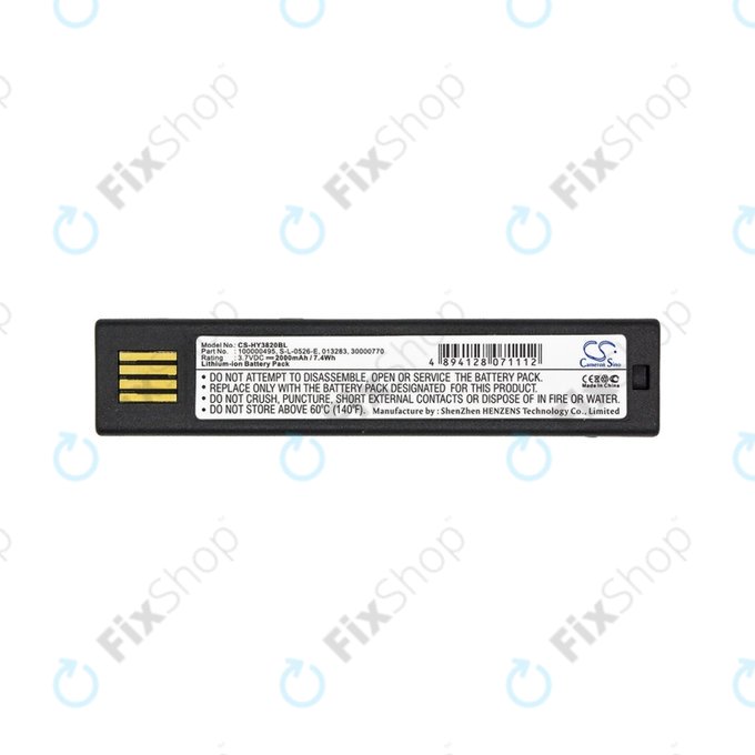Batteria per Honeywell 1202g, 1452G, 1472G, 1902GHD/GSR, 1911i, 1981i, 3820/i, 4620, 4820/i, 5620, 6320, 8675i, Xenon 3820/i, 4820/i, 5620, 6320 100000495, S-L-0526-E, HO48L1-G, 2000mAh, HQ