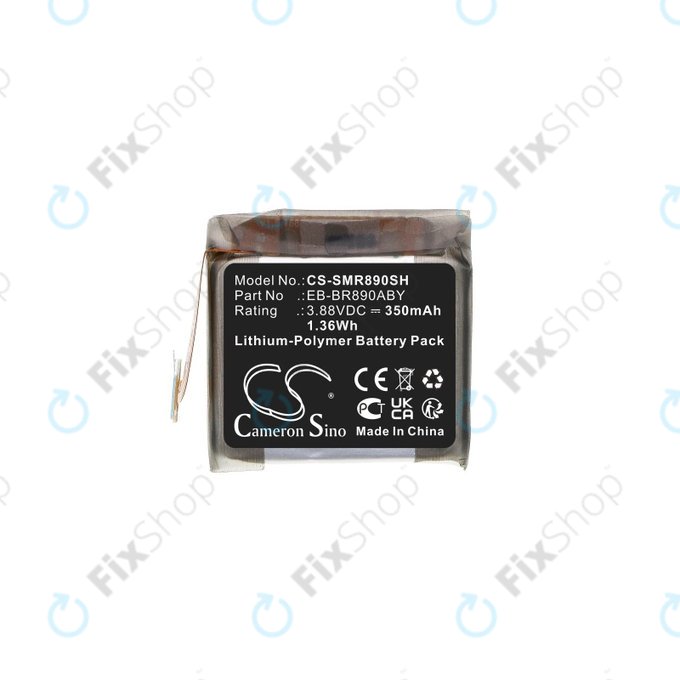 Batteria per Samsung Galaxy Watch4 Classic 46 mm, 350mAh, Li-Pol, 3.88V, EB-BR890ABY, HQ, 350mAh, EB-BR890ABY