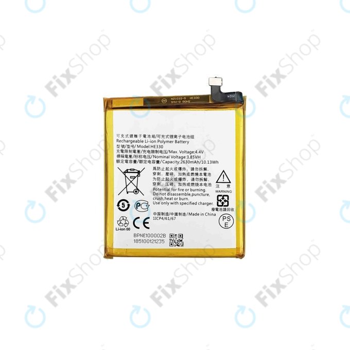 Batteria per Nokia 3, 3 Dual, HE330, 2630mAh