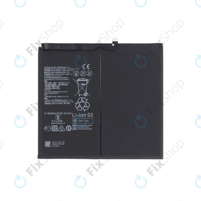 Batteria per Huawei MatePad 10.4, HB28D8C8ECW-12, 7250mAh