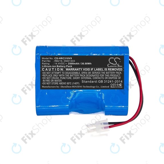 Batteria per Hoover RBC-seriess, RB219, 35601403, Li-Ion, 2500mAh, 14.4V, HQ