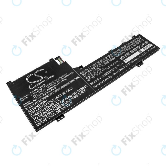 Batteria per Lenovo Yoga S740 14, IdeaPad S740-14IIL, L19L4PD2, Li-Pol, 3950mAh, 15.36V, HQ