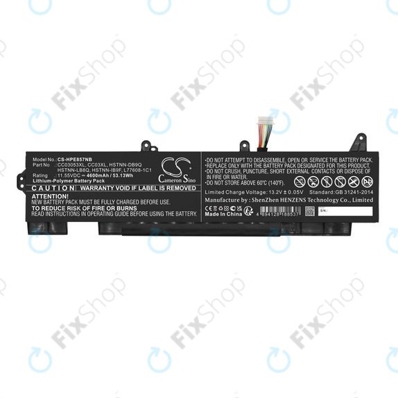 Batteria per HP ZBook Firefly 15 G7, G8, EliteBook 855 G7, G8, 850 G7, G8, CC03053XL, Li-Pol, 4600mAh, 11.55V, HQ