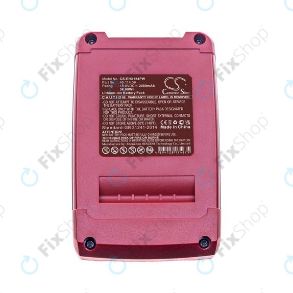 Batteria per Einhell 18V, 45.114.36, Li-Ion, 2000mAh, 18.0V, HQ