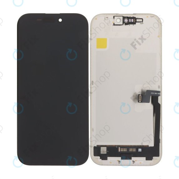 Schermo Soft OLED 120Hz per iPhone 16 Pro, Vetro touch con cornice, FixPremium
