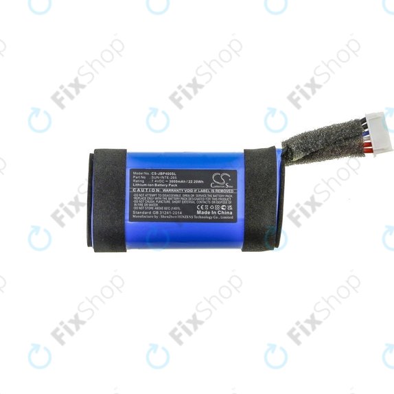 Batteria per JBL PartyBox On-The-Go, SUN-INTE-265, Li-Ion, 3000mAh, 7.4V, HQ