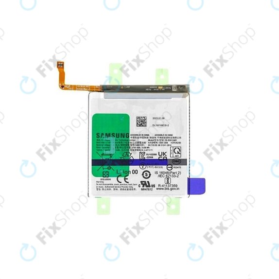 Batteria per Samsung S23 S911B, EB-BS912ABY, GH82-30483A, 3900mAh, Genuine Service Pack