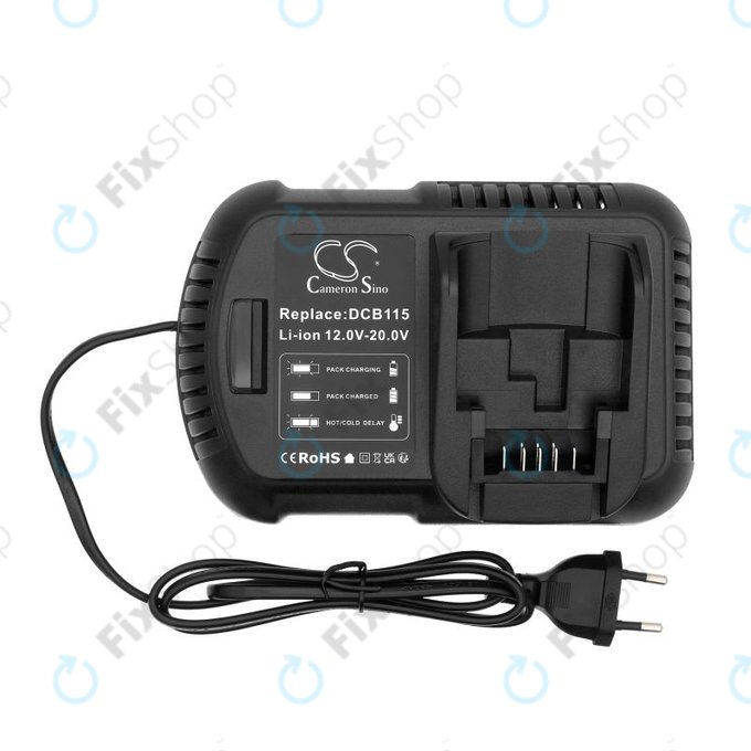 Caricabatterie per DeWalt 12-20V, DCB115, HQ