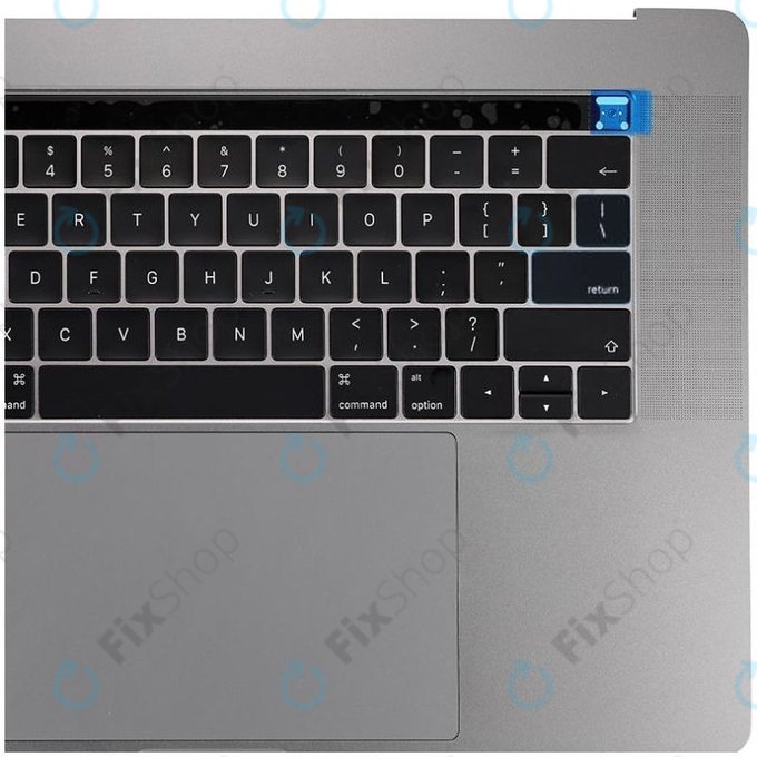 Top case con tastiera US, microfono, trackpad e altoparlanti per MacBook Pro 15" A1707 (Late 2016 - Mid 2017), Space Gray