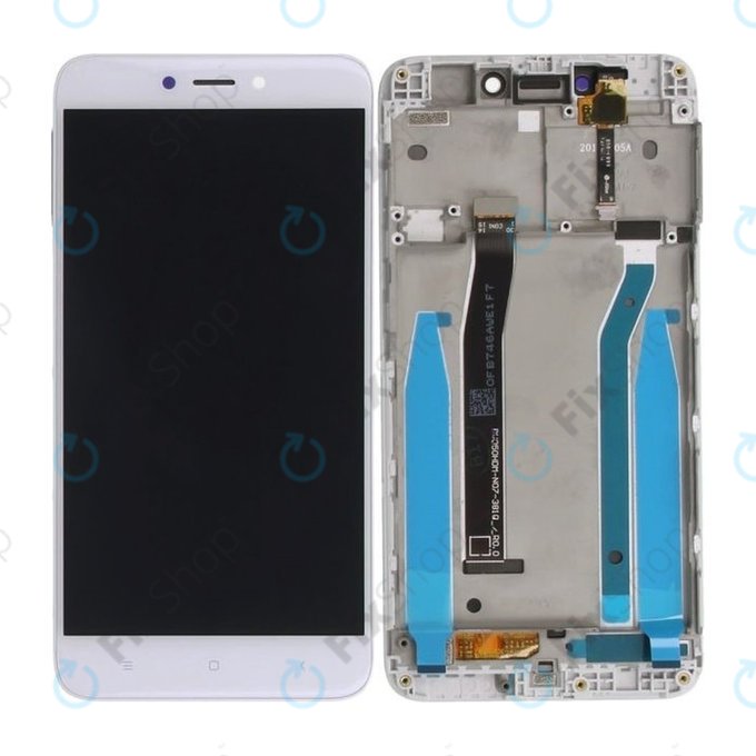 Schermo per Xiaomi Redmi 4X, White, Vetro touch con cornice