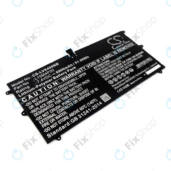 Batteria per Lenovo Yoga 4S, 900S, L15M4P20, Li-Pol, 6900mAh, 7.4V, HQ