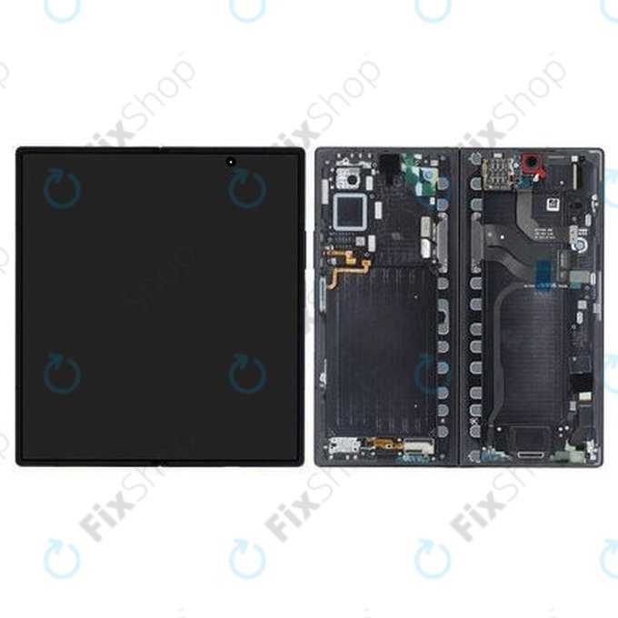 Schermo OLED per Samsung Z Fold 7 F966B, Jetblack, Vetro touch con cornice