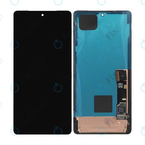 Schermo OLED per Google Pixel 7 Pro GP4BC GE2AE, Obsidian, Vetro touch con cornice
