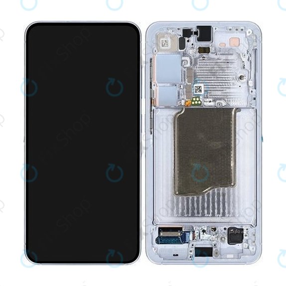 Schermo per Samsung S25, Icyblue, Vetro touch con cornice, GH82-36329C, Genuine Service Pack
