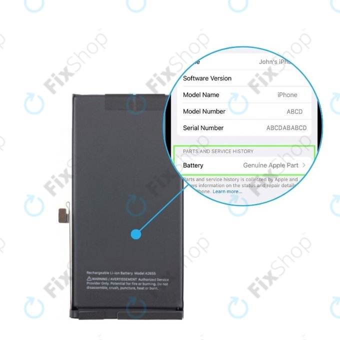 Batteria per iPhone 13, 661-21991, 3227mAh, Genuine Apple