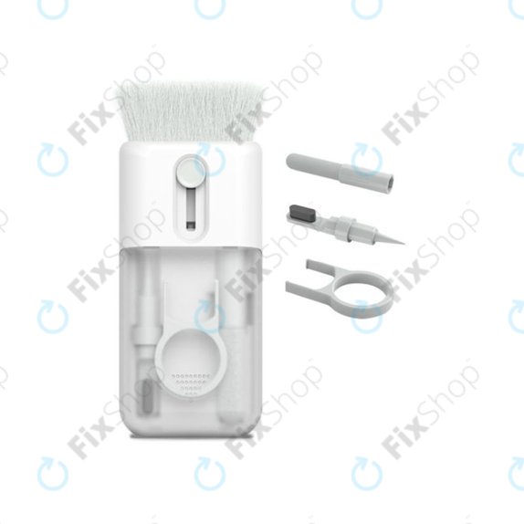Kit di spazzole multifunzione con panno ed estrattore per tasti 6in1