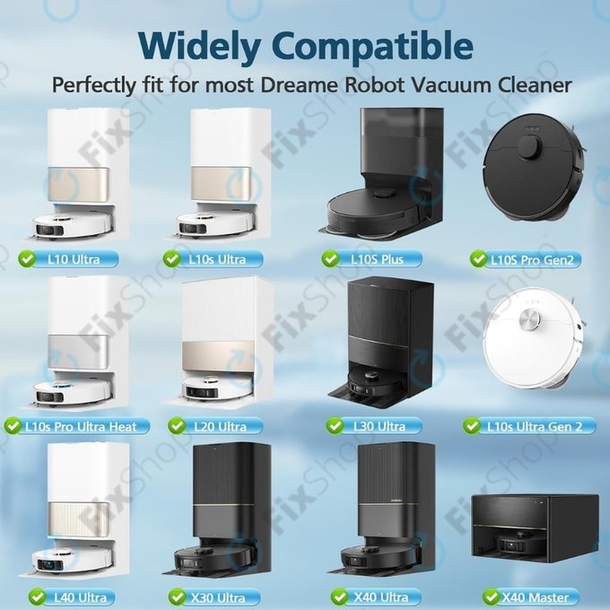 Panno lavapavimenti, 2 pz. per Xiaomi Dreame X40 Ultra, L40 Ultra, L10s Ultra, Pro Gen2, Mova E30 Ultra