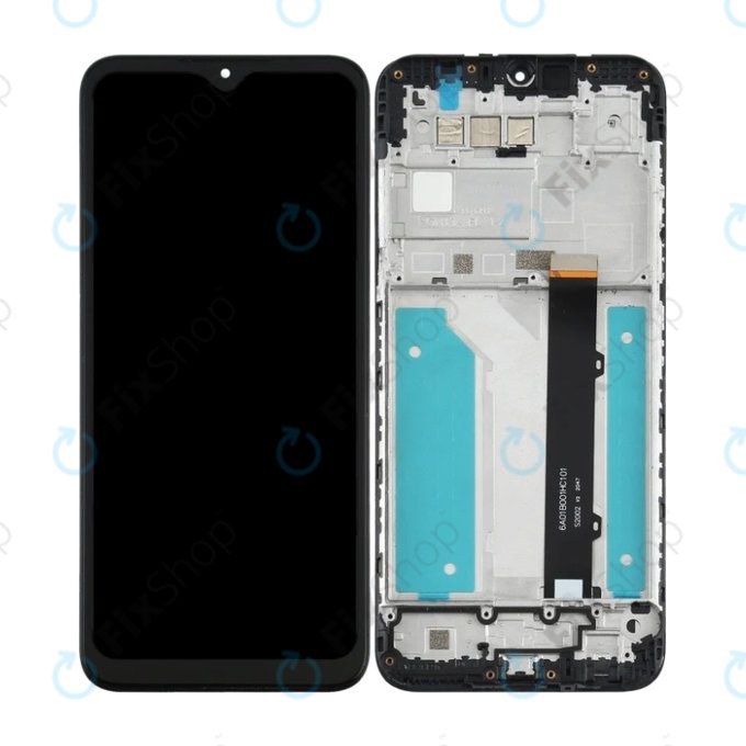 Schermo per LG K41S, Black, Vetro touch con cornice