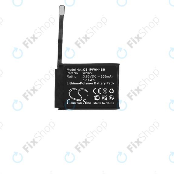 Batteria A2327 per Apple Watch seriess 6 44mm, 300mAh, HQ