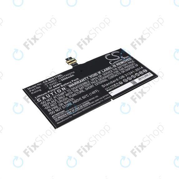 Batteria per Microsoft Surface Pro 4, DYNR01, Li-Pol, 7.5V, 5050mAh, HQ