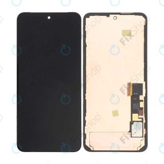 Schermo OLED per Google Pixel 8 GKWS6, G9BQD, Black, Vetro touch con cornice