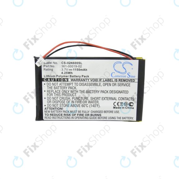 Batteria per Garmin Nüvi 660, 660 FM, 361-00019-02, Li-Pol, 1150mAh, 3.7V, HQ