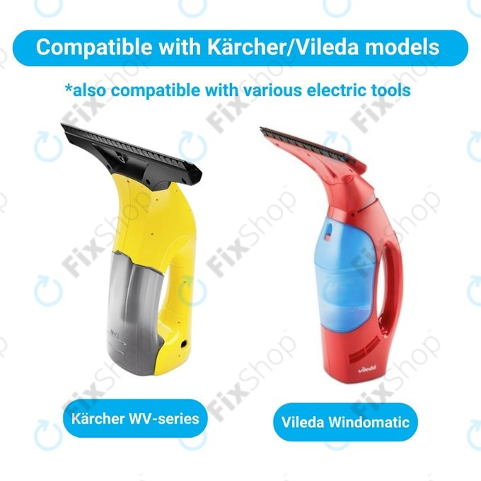 Batteria per Karcher WV1, WV2, WV2 Plus, WV2 Premium, WV50 Plus, WV70 Plus, INR18650, Li-Lon, 2900mAh, 3.7V, HQ