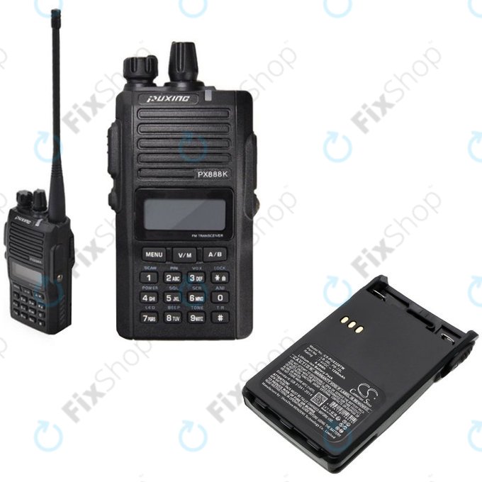 Batteria per ADI AT-46, Baojie BJUV22, Huntec HT-3688, LB-38L, Li-Ion, 1200mAh, 7.4V, HQ
