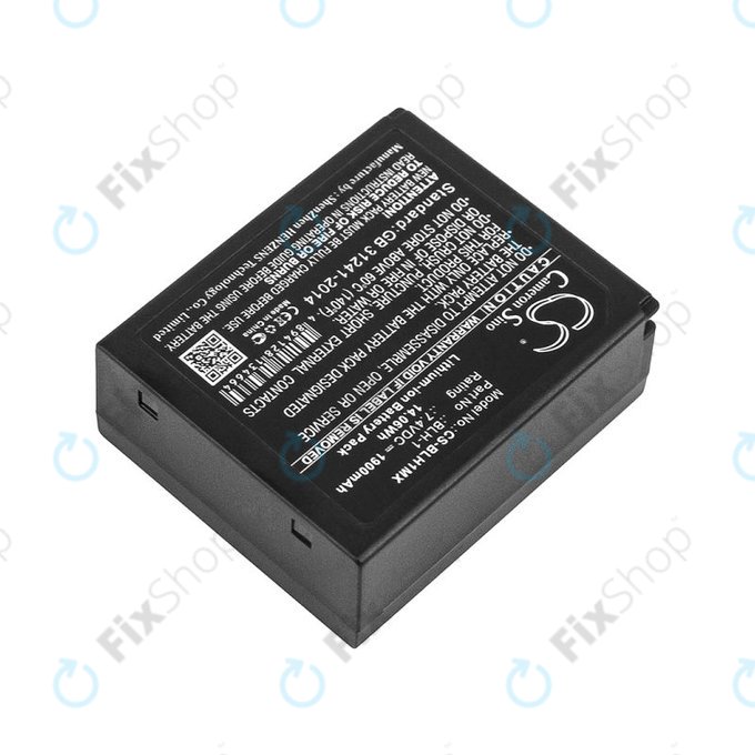 Batteria per Olympus EM1, BLH-1, Li-Ion, 1900mAh, 7.4V, HQ